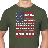one nation under god miltary green