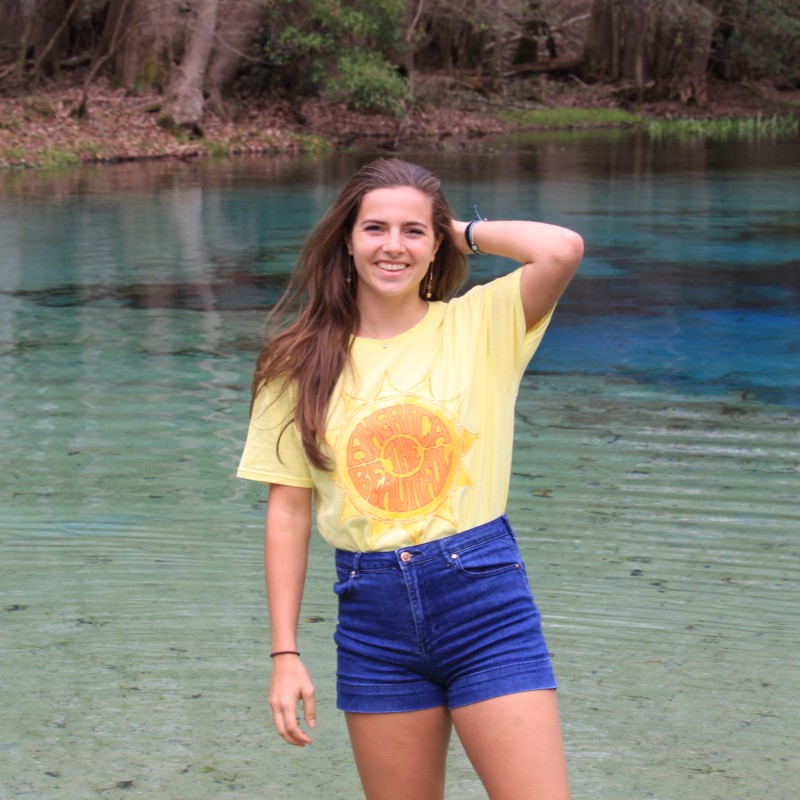 woman female awesome sun water river tee atb6253