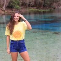 woman female awesome sun water river tee atb6284