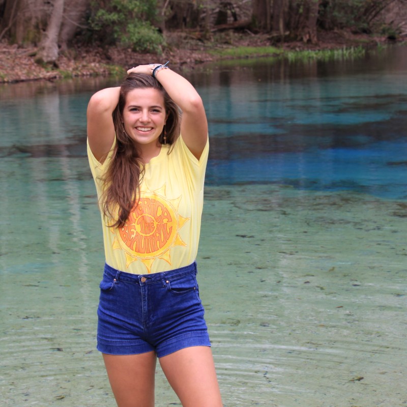 woman female awesome sun water river tee atb6291