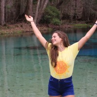 woman female awesome sun water river tee atb6296