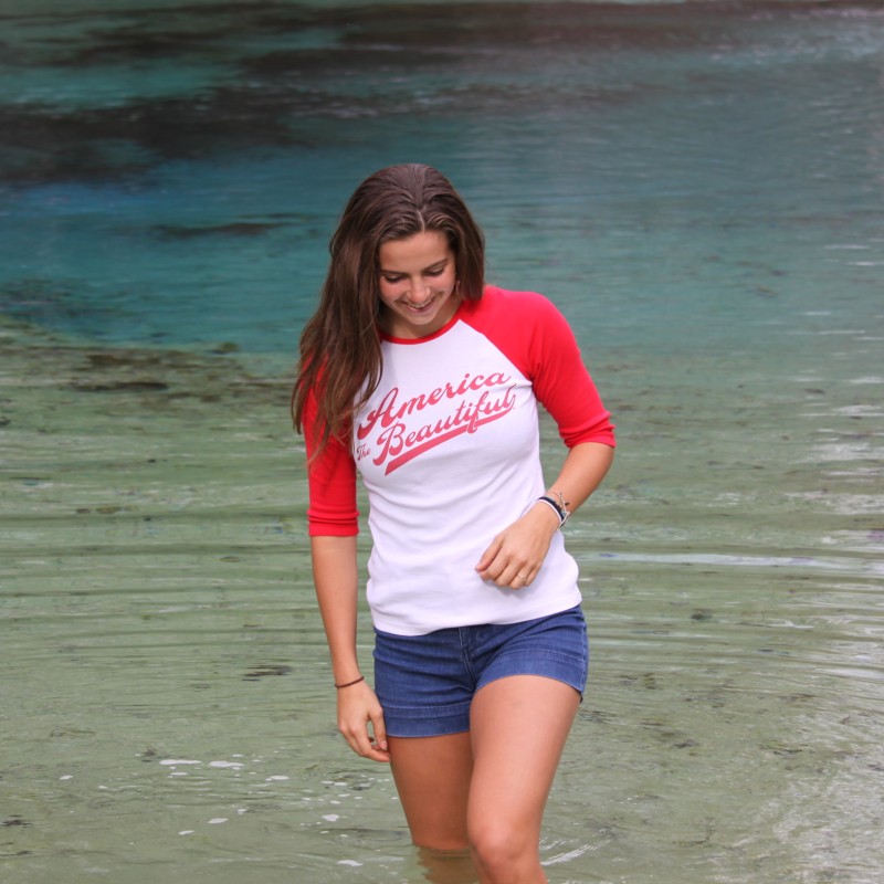 woman female raglan red atb6508