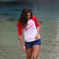 woman female raglan red atb6513