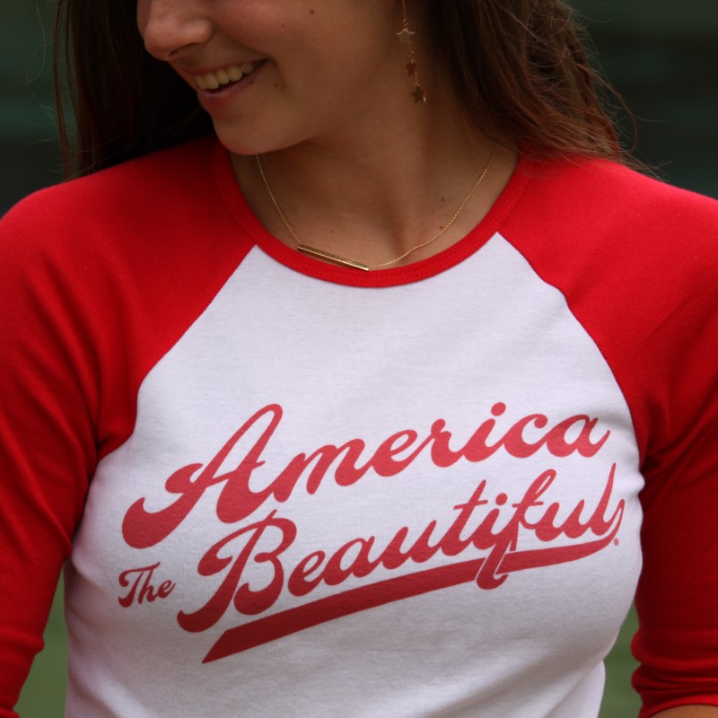 woman female raglan red atb6542