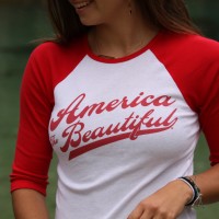 woman female raglan red atb6544