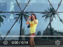 Woman female Awesome sun tee b-roll urban 3734