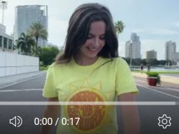 Woman female awesome sun tee b roll urban 3735